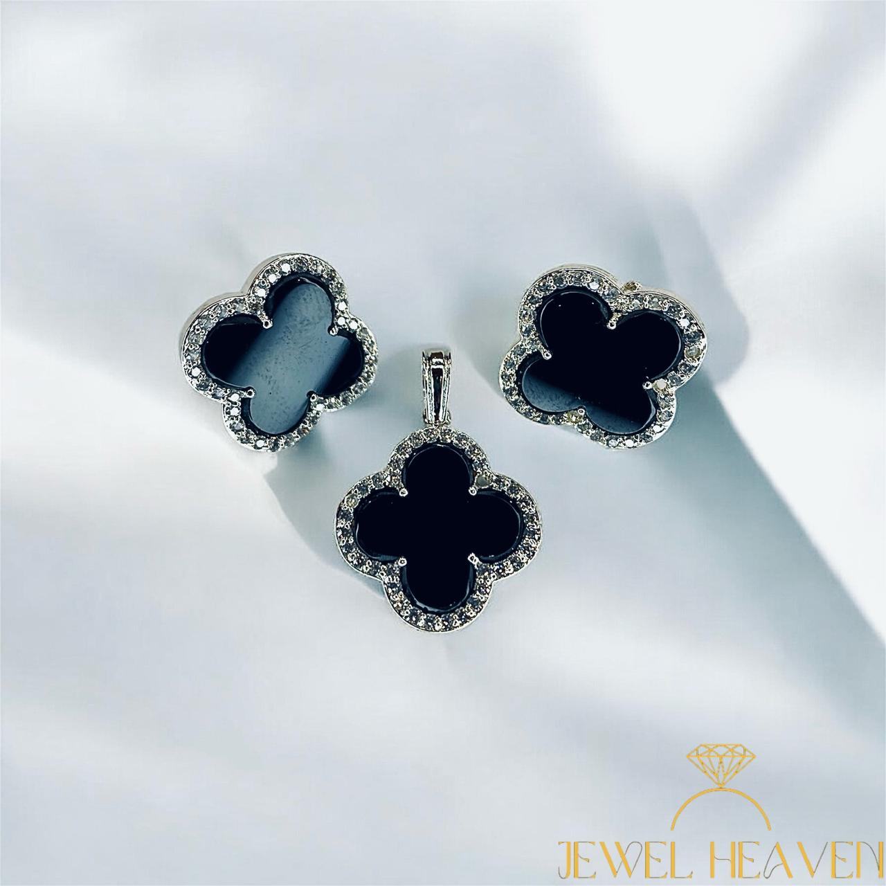 VanCliff Locket Set  Handcrafted in 925 sterling silver with luxury